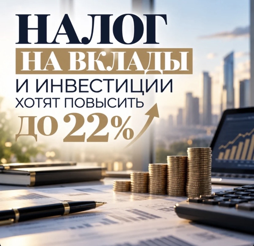 Налог на капитал: Минфин предложил прогрессивную шкалу до 22% для доходов с вкладов и инвестиций